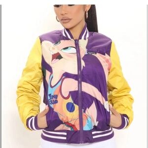 Members Only Space Jam Tune Squad Bomber Jacket Sz L